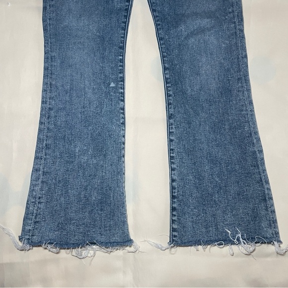 MOTHER- The Hustler Ankle Fray Flared Jeans In Shaking Things Up Size 23 - Picture 4 of 10